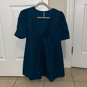 Free People Blue Shirt dress